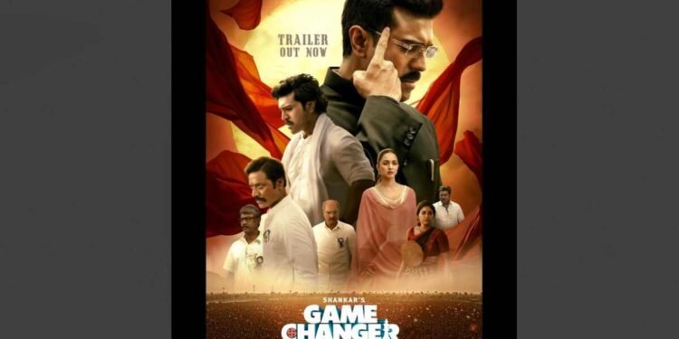 Ram Charan’s Game Changer Trailer Unveiled: A Spectacle That Redefines Indian Cinema 1 Ram Charan, Game Changer trailer, SS Rajamouli, S. Shankar, Kiara Advani, Telugu cinema, Indian cinema, Hyderabad event, movie trailer launch, cinematic marvel, pan-India film, breathtaking action, dramatic trailer, Ram Charan movie, Telugu film trailer, Indian movie trailer, global star, trailer release, Rajamouli speech, Shankar film,