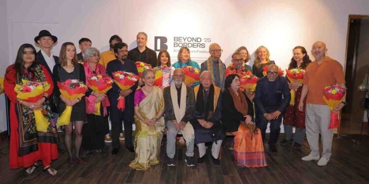 Beyond Borders Art Festival, Art and Culture Festival, International Art Festival, India Art Festival, Cultural Exchange Festival, Kumar Vikas Saxena, Empowerment, LT Foundation, TAG Art Gallery, New Delhi Art Events, Art Exhibition Delhi, Indian Artists, International Artists, Art Workshops Delhi, Cultural Events Delhi, Preview Party, Art Festival Inauguration, Embassy Officials Art Event, Anup Kumar Chand Art, Kanchan Chander Artist, Manish Pushkale Artwork, Niren Sengupta Paintings, Pooja Pawar Art, Carola Minssieux Gliesch Art, Dorothee Ledermann Artist, Eszter Tari Art, Julia Bugram Art, Karmen Bajec Art, Nikoletta Antonopoulou Art, Nikola Markovic Art, Nurlan Kilibaev Art, Theepatis Boonvijitnititorn Art, Zuriya Koon Art, Delhi Art Scene, Delhi Cultural Events, Art Events This Week, Contemporary Art, Cross-Cultural Art, Art and Diplomacy, Indian Culture, Global Art, Art and Heritage, Hastkala Craft Museum, Old Delhi Art, Art and Religious Harmony Ashok Vajpeyi, Niren Sengupta, Uma Jain, Leela Samson, Mateja Vodeb Ghosh, Michael Pal,Austrian Embassy, Nirosha K. Herath, Josue Abel Diaz Villegas, Safir Anand, Kishori Lal Sharma, Chanchal Kumar, Art Exhibition, Cultural Festival, Art Workshops, Art Tours, Art Experience, Art Celebration,