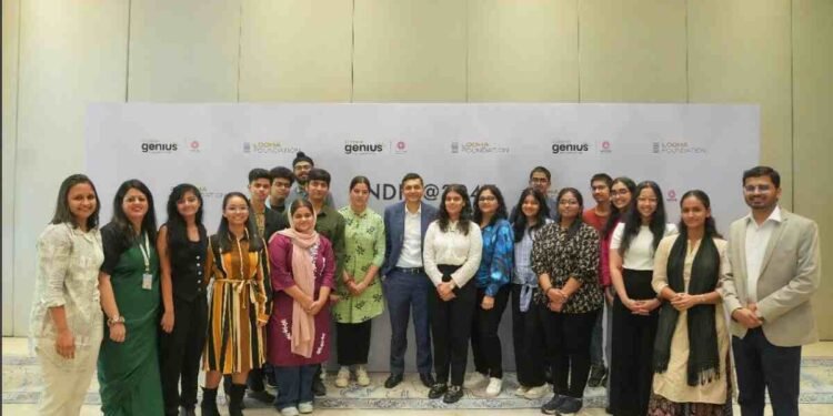 India 2047 vision, Young geniuses India, Future of India discussion, Lodha Genius Programme, India's youth vision, Talent retention India, India's development goals, India's future leaders, India's education future, India's innovation future, Abhishek Lodha India 2047 Ashoka University, Lodha Foundation,