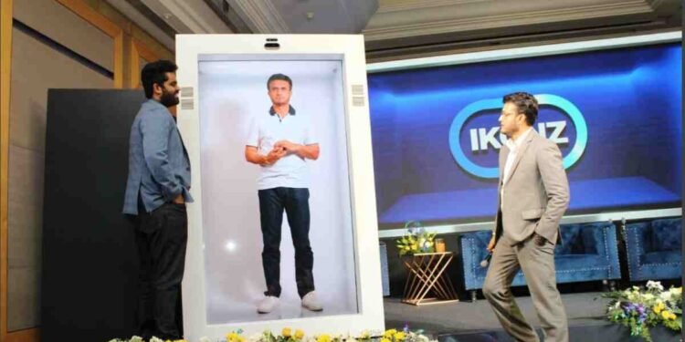Ikonz, Sourav Ganguly, AI Digital Avatar, Holographic Extended Reality, HXR device, Digital representation, Intellectual property management, Celebrity avatar, AI in sports, AI in entertainment, Personalized brand endorsements, Interactive fan engagement, Metaverse activations, Amitabh Bachchan Ikonz, Abinav Varma Kalidindi,