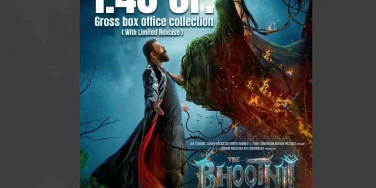 The Bhootnii, Sanjay Dutt movie, Mouni Roy, Sunny Singh, Palak Tiwari, Horror comedy, Action comedy, Bollywood box office, Box office collection, ₹1.40 crore, Limited release, Zee Studios, Soham Rockstar Entertainment, Deepak Mukut, Maanayata Dutt, New Bollywood movie, Movie review , Indian cinema, Bollywood 2025 ,