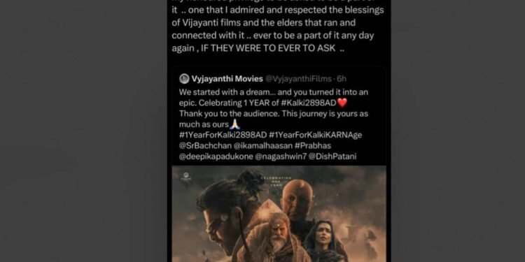 Amitabh Bachchan Celebrates One Year of Kalki 2898 AD and His Iconic Role as Ashwatthama 1 Amitabh Bachchan, Kalki 2898 AD, Ashwatthama, Indian Cinema, Bollywood, Sci-Fi Epic, Nag Ashwin, Vyjayanthi Movies, Prabhas, Deepika Padukone, Kamal Haasan, Disha Patani, Film Anniversary, Box Office, Kalki 2898 AD Part 2, Mythology, Futurism, Cultural Milestone,