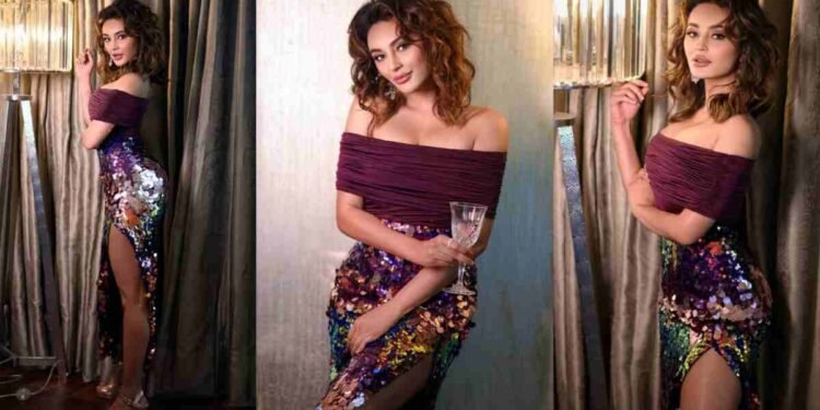 Seerat Kapoor's Glamorous Mermaid Gown: Red Carpet Royalty 1 Seerat Kapoor, sequin dress, mermaid gown, off-shoulder, high slit, celebrity fashion, Bollywood style, Anahita, red carpet, award event,Actress Seerat Kapoor, Seerat Kapoor fashion, mermaid dress, sequin gown, celebrity style, red carpet look, Anushka Puri, glamorous, Tollywood diva, fashion icon,Seerat Kapoor outfit, sequin mermaid dress, off-shoulder gown, celebrity fashion, fashion trends, Anahita stylist, red carpet fashion, glamorous look