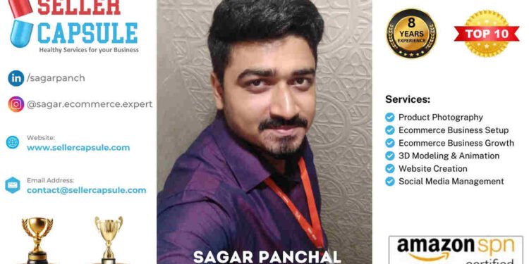 From ₹100 to ₹10 Crore: How Sagar Panchal Turned Challenges into a Marketplace Empire 1 Sagar Panchal, SellerCapsule, e-commerce entrepreneur, startup journey, Amazon SPN, e-commerce services, business success story, Tridimensional Studios