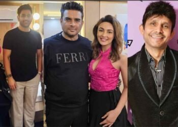 Seerat Kapoor, KRK, Kamal R Khan, MS Dhoni, R Madhavan, viral photo, celebrity feud, social media, Bollywood, Jatasya Maranam Dhruvam,Actress Seerat Kapoor,