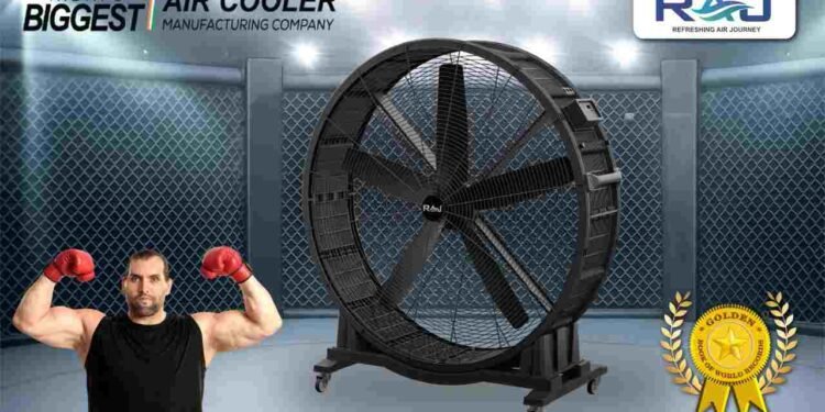 Raj Cooling Systems, Boxer Fan 1800, Golden Book of World Records, world's largest fan, industrial cooling, engineering excellence, floor fan, India innovation