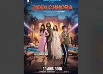 Ziddi Chhora, Ajit Verma, Zaara, Karishma, Udham Singh, Tirupati Productions, Bollywood poster, action film 2026, Hindi movie