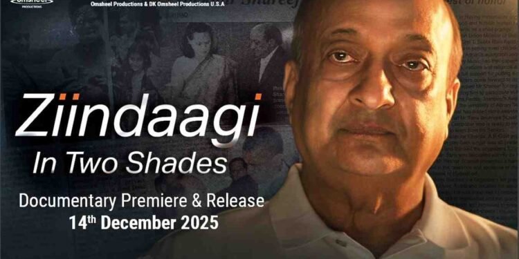 Iftekhar Sharif biography, first Overseas Citizen of India, Zindagi in Two Shades documentary, Omsheel Productions film, Rajneeshh Dubey director, OCI history India, biographical documentary 2025