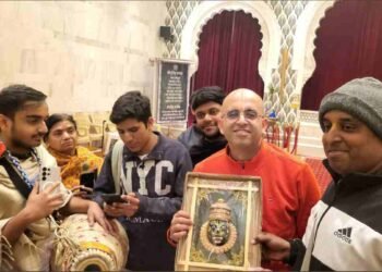 Shri Amogh Lila Prabhu, ISKCON Amaryllis, Unity The Amaryllis, Sunday Love Feast Delhi, ISKCON event Delhi, spiritual discourse Delhi, Amogh Lila Prabhu speech, ISKCON temple Central Delhi, devotional events Delhi NCR