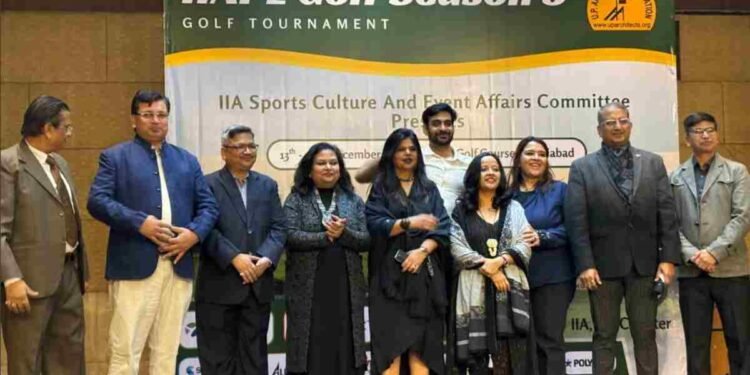 IIA Premier League Season 3, Indian Institute of Architects event, architects golf tournament India, IIA UP Chapter news, Hindon Sports Complex event