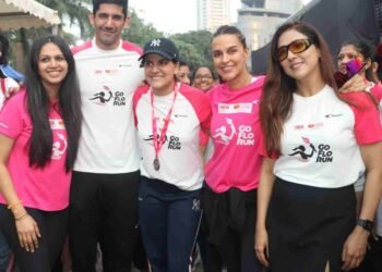 GoFloRun 2025, GoFloRun Mumbai, women marathon India, menstrual health awareness, Stayfree Tampons, Neha Dhupia marathon, Anita Lobo GoFloRun, women fitness event Mumbai