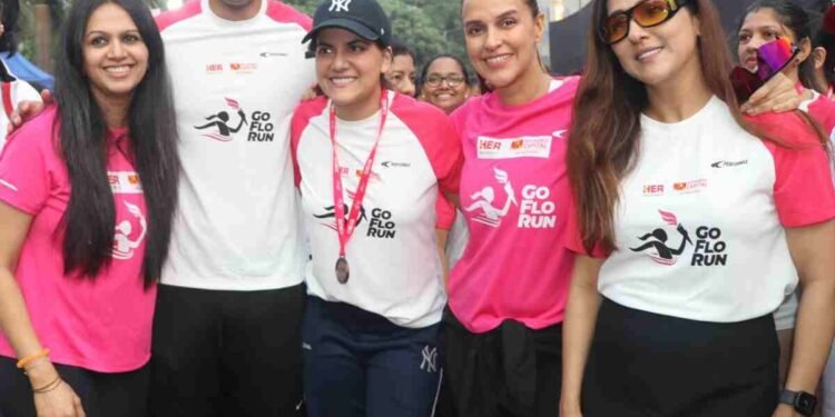 GoFloRun 2025 Mumbai: 1500+ Women Unite for Fitness & Menstrual Health 1 GoFloRun 2025, GoFloRun Mumbai, women marathon India, menstrual health awareness, Stayfree Tampons, Neha Dhupia marathon, Anita Lobo GoFloRun, women fitness event Mumbai
