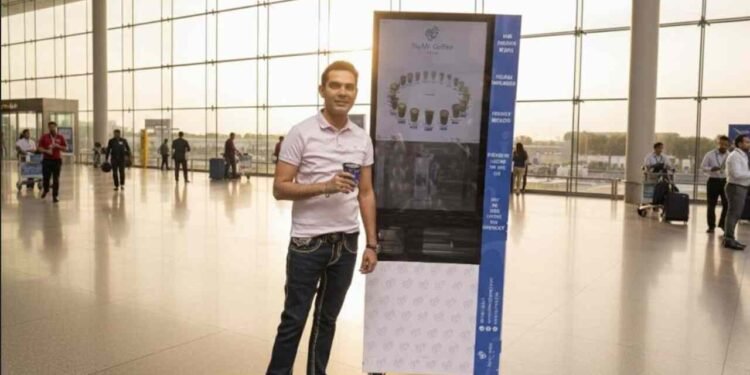 Ajay Sachde, NyMi Coffee, Mumbai coffee revolution, AI barista India, smart coffee vending