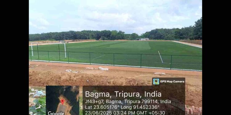 Gallant Sports, FIFA standard football field, Tripura sports infrastructure, Deocherra football ground