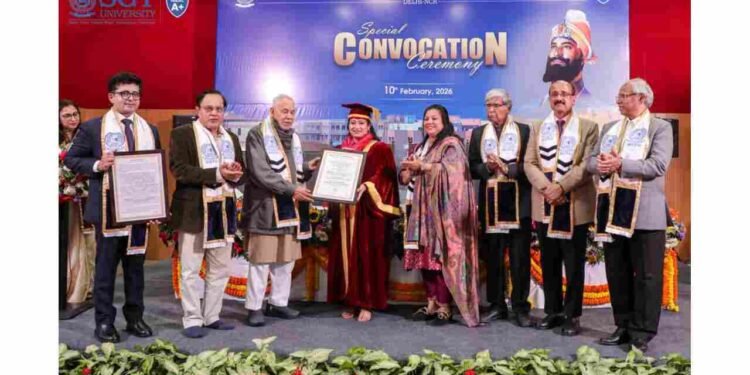 SGT University Hosts Special Convocation; Honors Haryana Health Minister Aarti Singh Rao and Padma Shri Bimal Kumar Jain 1 SGT University Convocation, Honorary Doctorate India, Aarti Singh Rao, Bimal Kumar Jain, Gurugram University News, Special Convocation 2026,SGT University