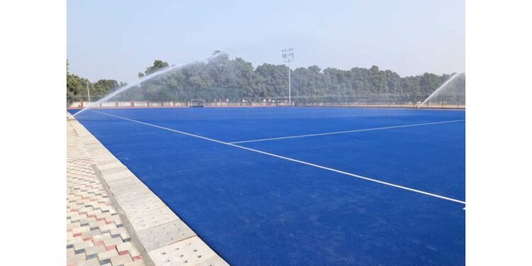 Varanasi Smart City sports, hockey turf Varanasi, UP College sports infrastructure, Gallant Sports projects 2026
