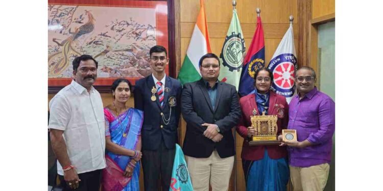 KLH Aziznagar Student Receives Prestigious DG NCC Commendation Card 1 KLH Aziznagar