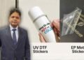 Rajeev Sharma Sharma Labels, industrial labeling India, OEM branding solutions, UV DTF stickers India, EP metal stickers manufacturer, Make in India packaging