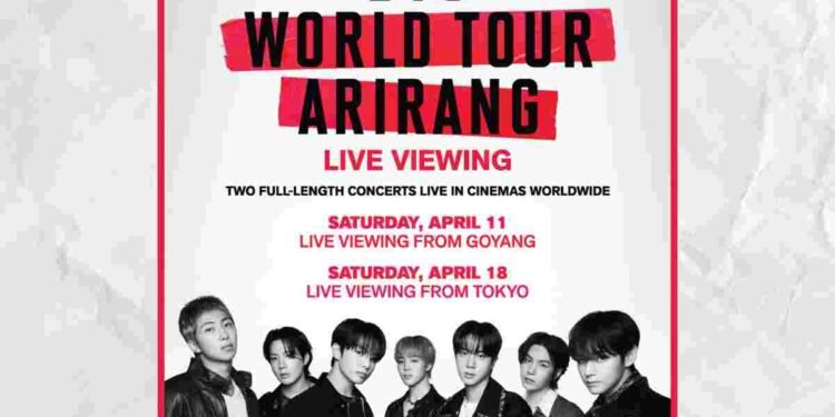 PVR INOX BTS, BTS Arirang India, BTS live screening India, K-pop concerts India, BTS fans India, ARMY India