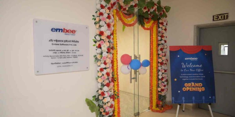 Embee Software Expands Kolkata Presence with New 10,000 sq. ft. Facility, Strengthening Delivery Capabilities 1 Embee Software Kolkata, IT company expansion India, Kolkata office launch, cloud services India, cybersecurity services