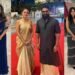 Sheena Chohan, INCA Awards 2026, Rishab Shetty, Shriya Saran, gold saree look, Indian cinema event, red carpet fashion, pan India actors