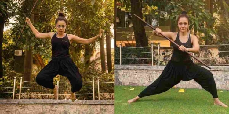Sheena Chohan Champions the Actress-Athlete Mindset with Kalaripayattu on World Health Day 1 Sheena Chohan, World Health Day, Kalaripayattu, actress fitness, holistic wellness, martial arts India