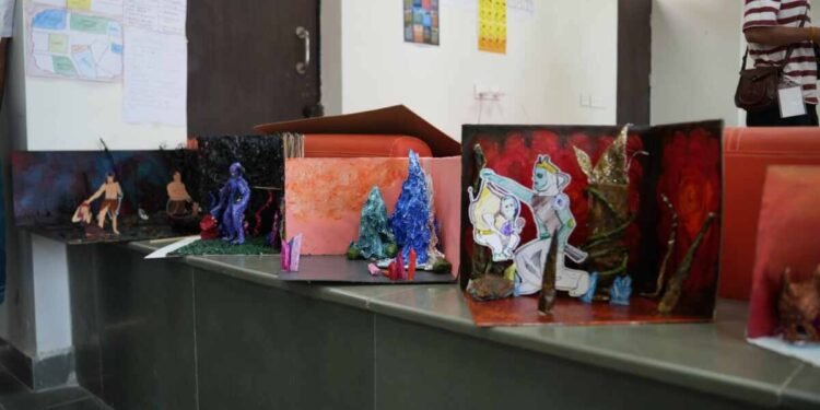 JKLU workshop, Gaurav Juyal workshop, design workshop Jaipur, storytelling workshop India, creative education