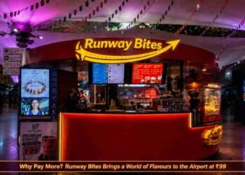 Runway Bites, airport food India, airport snacks ₹99, airport coffee, quick service kiosk, airport dining, grab and go food, affordable airport food, airport meals, travel food