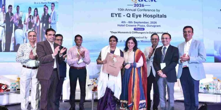 24 Years Without Sight, Young Patient Regains Vision Through Eye-Q Corneal Transplant; Ophtha Quest Brings Ophthalmology Leaders Together 1 Eye-Q Super Speciality Eye Hospitals, Corneal Transplant, OphthaQuest 2026, Dr Ajay Sharma, Restoring Sight, Ophthalmology Conference, Eye Care Haryana, Corneal Blindness Treatment