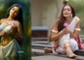 Sheena Chohan Steps Into Shakuntala’s World, Bringing a Timeless Indian Woman to Life Through a Contemporary Lens 2 Sheena Chohan, Shakuntala, Raja Ravi Varma, Indian Mythology, Sheena Chohan Photoshoot, Bollywood Actress, Evolve Back Hampi, Indian Art Reimagined, Shakuntala Painting, Contemporary Indian Woman