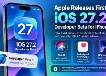 Apple, iOS 27.2, iOS 27.2 Beta, iOS 27.2 Developer Beta, iOS 27, iPhone, Apple iPhone, iOS Update, iPhone Software Update, Apple Developer Beta, iPhone Duo, Siri AI, Apple Health App, Apple Software