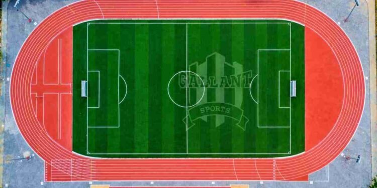 Overview of the MIT Manipal multi-sport outdoor facility developed by Gallant Sports and Infra