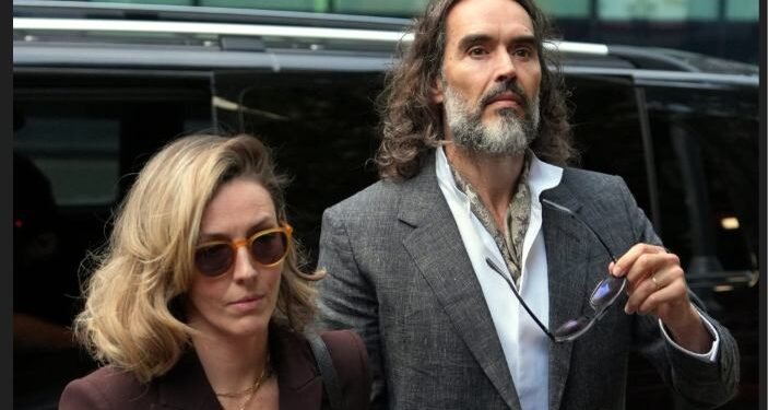 Russell Brand Faces Seven Charges as London Trial Opens 1 Russell Brand arrives at Southwark Crown Court in London as his trial on seven criminal charges begins.