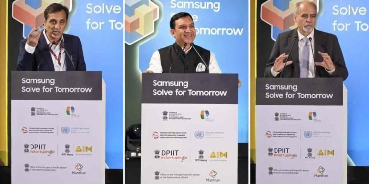 Government, Innovation Leaders and the UN Back Samsung Solve for Tomorrow’s Push to Nurture Young Minds 1 Samsung Solve for Tomorrow, Samsung Solve for Tomorrow 2026, Samsung CSR India, Samsung Innovation Programme, youth innovation India, student innovators, STEM education India, Samsung student startup programme, Sushil Pal MeitY, Stefan Priesner UN, Nikhil Agarwal IIT Delhi, FITT IIT Delhi, Sustainable Development Goals, student entrepreneurship, innovation grants, technology for social impact, young entrepreneurs India, AI innovation, ₹2 crore grants,Samsung Solve for Tomorrow 2026